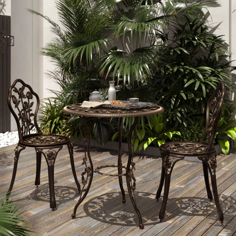 Buy ๐ฅ Belleze Outdoor Patio Furniture 3Pcs Bistro Set Table, Bronze ๐ - Image 2