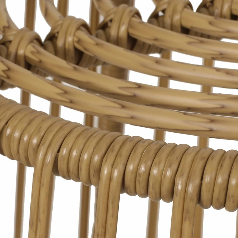 Hot Sale 🌟 GDFStudio Apulia Outdoor Wicker Chair And Side Table Set With Cushion 🤩 - Image 7