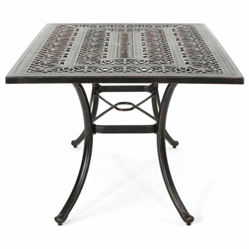 Best reviews of ๐ GDFStudio Joyce Outdoor Rectangular Cast Aluminum Dining Table โ๏ธ - Image 5