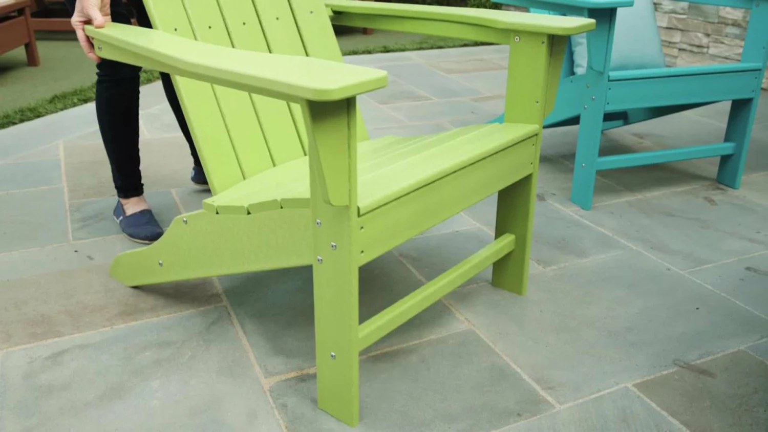 Hot Sale ๐ Polywood Kids Picnic Table, Slate Gray ๐ - Image 2