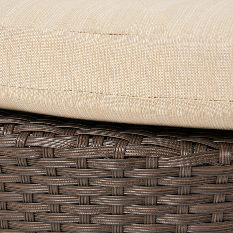 Flash Sale ❤️ GDFStudio Kyoto Outdoor 3-Piece Brown Wicker Chat Set 🧨 - Image 10