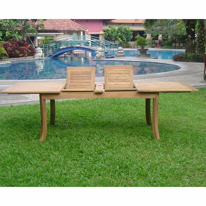 New ๐ฅ Teak Deals 11-Piece Outdoor Teak Dining Set, 117" Rectangle Table, 10 Giva Arm Chairs ๐ - Image 4
