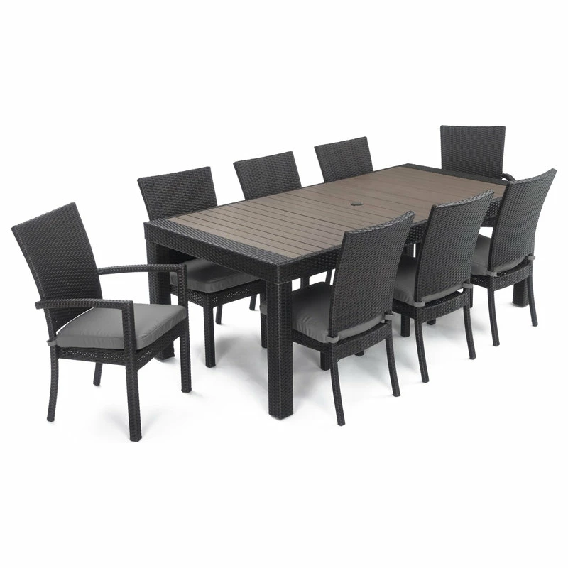 Discount 🌟 Deco 9-Piece Outdoor Dining Set By RST Brands, Charcoal ❤️