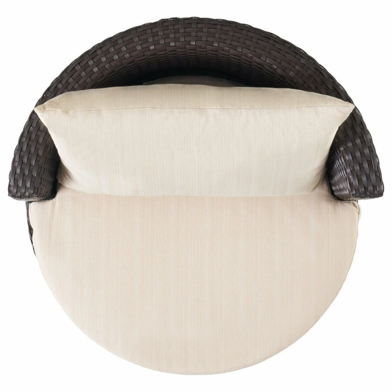 Flash Sale ❤️ GDFStudio Kyoto Outdoor 3-Piece Brown Wicker Chat Set 🧨 - Image 6