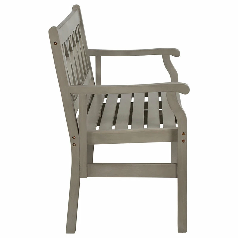 Cheap ๐ฅฐ Pebble Lane Living Indoor/Outdoor Two Seater Elegant Wood Bench- Light Dove Grey ๐ฅ - Image 3