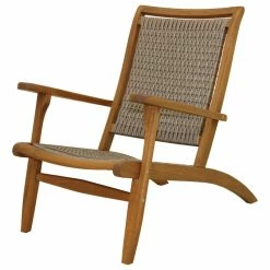 Flash Sale 😍 Outdoor Interiors Eucalyptus And Driftwood Grey Wicker Lounger 🌟