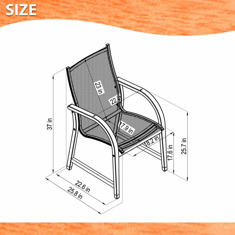 Brand new 😉 Amazonia Bahamas 7-Piece Rectangular Dining Set | Eucalyptus Wood 🥰 - Image 7