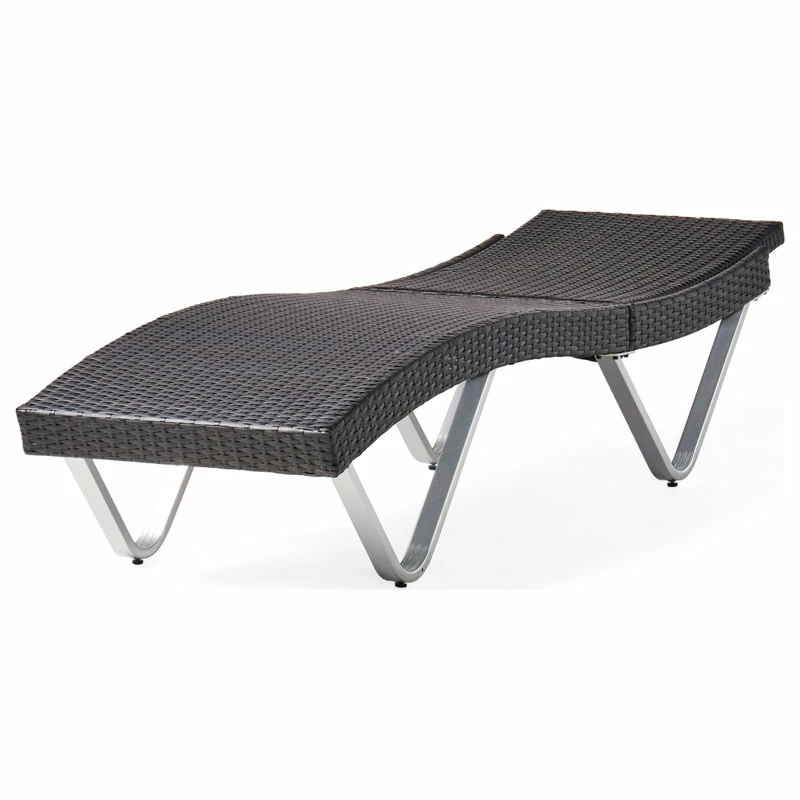 Brand new ๐ GDFStudio GDF Studio Manuela Outdoor Single Multibrown Wicker Chaise Lounge Chair ๐ - Image 7