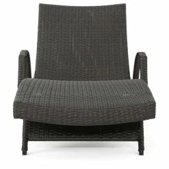 Top 10 🛒 GDFStudio GDF Studio Savana Outdoor Wicker Lounge With Water Resistant Cushion, Green/Whit 👏