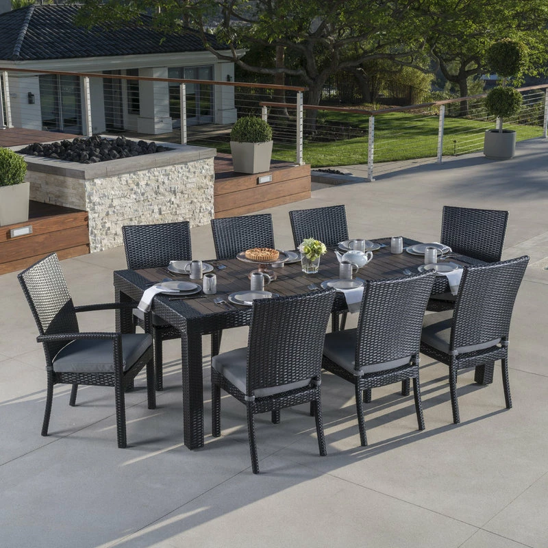 Discount 🌟 Deco 9-Piece Outdoor Dining Set By RST Brands, Charcoal ❤️ - Image 5