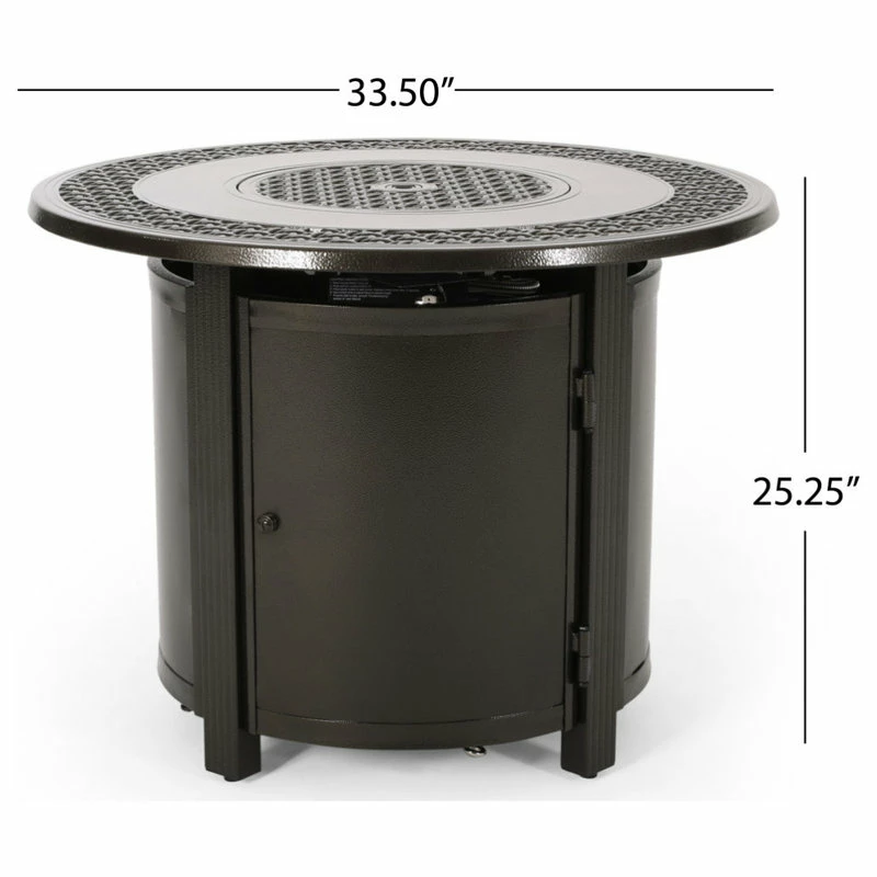 Best Pirce ๐คฉ GDFStudio Keagan Outdoor 4-Seat Wicker Swivel Chair And Fire Pit Set ๐ - Image 10