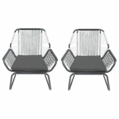 Buy 😀 GDFStudio Hannah Outdoor Faux Rattan Club Chair, Set Of 2 👏