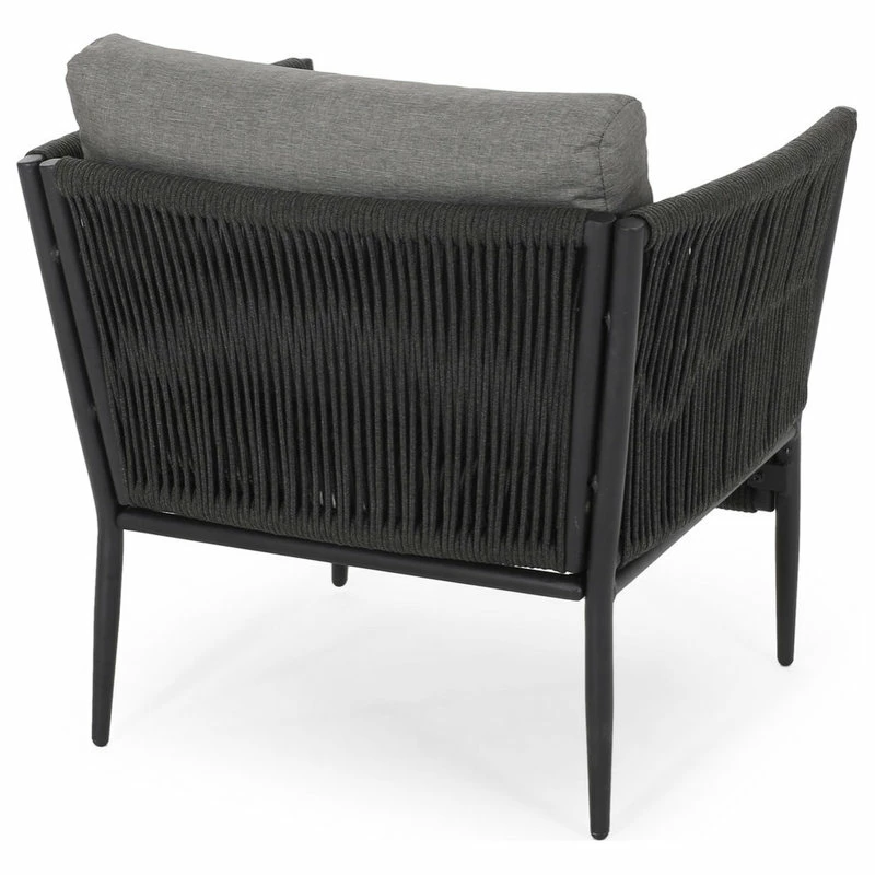 Buy 😀 GDFStudio Andy Outdoor Rope Club Chair With Cushions, Set Of 2 🔔 - Image 7