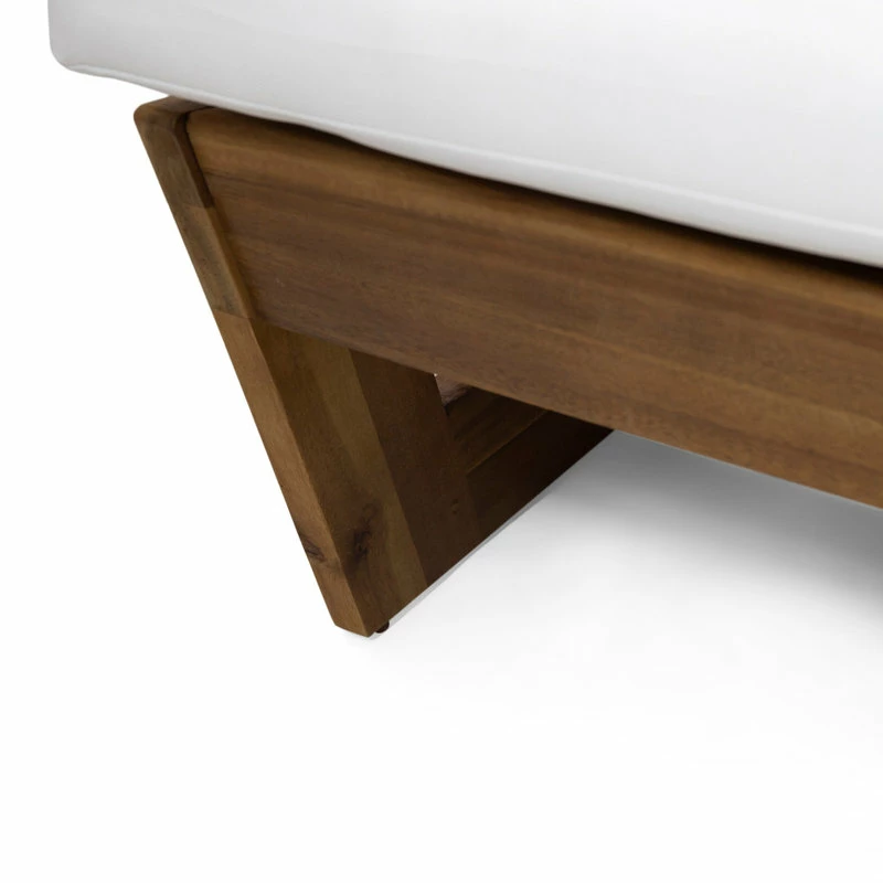 Top 10 ๐ฏ GDFStudio Kaitlyn Outdoor Acacia Wood Loveseat With Cushions, Teak Finish/White ๐ - Image 11