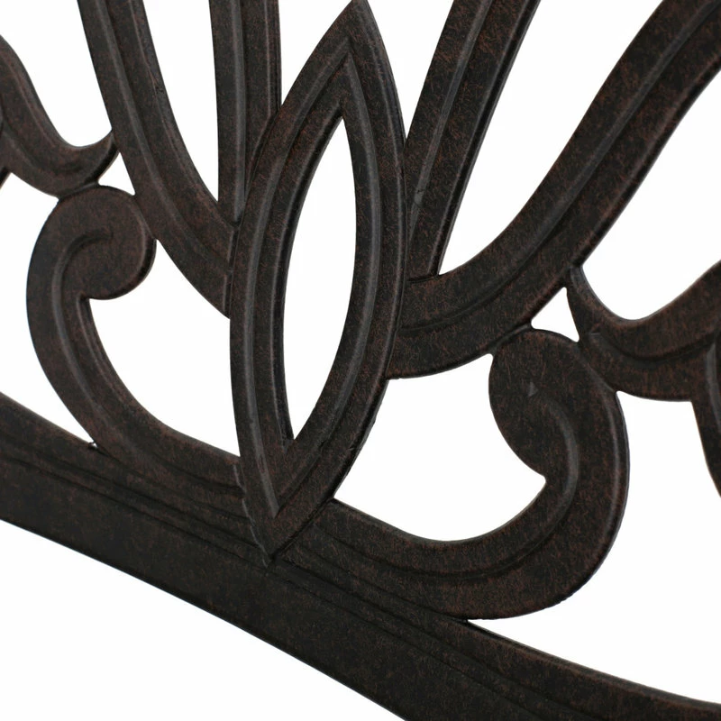 Buy 🔥 GDFStudio GDF Studio Fonzo Outdoor Bronze Cast Aluminum Dining Chairs, Set Of 2 🎁 - Image 7