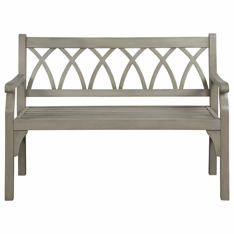 Cheap ๐ฅฐ Pebble Lane Living Indoor/Outdoor Two Seater Elegant Wood Bench- Light Dove Grey ๐ฅ - Image 2