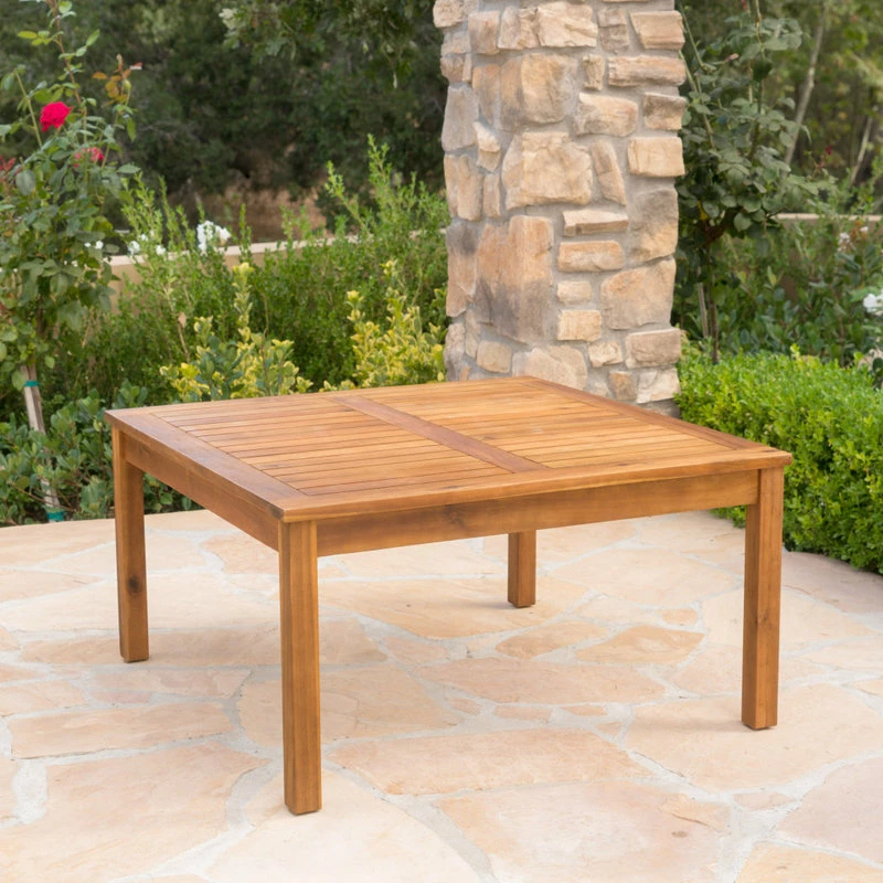 Coupon ๐ GDFStudio GDF Studio Capri Outdoor Teak Fnished Acacia Wood Coffee Table ๐ - Image 3