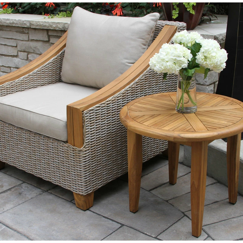 Flash Sale ๐ Outdoor Interiors Ash Wicker And Teak Armchair With Sunbrella Fabrics โจ - Image 2