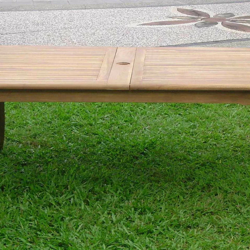 New ๐ฅ Teak Deals 11-Piece Outdoor Teak Dining Set, 117" Rectangle Table, 10 Giva Arm Chairs ๐ - Image 9