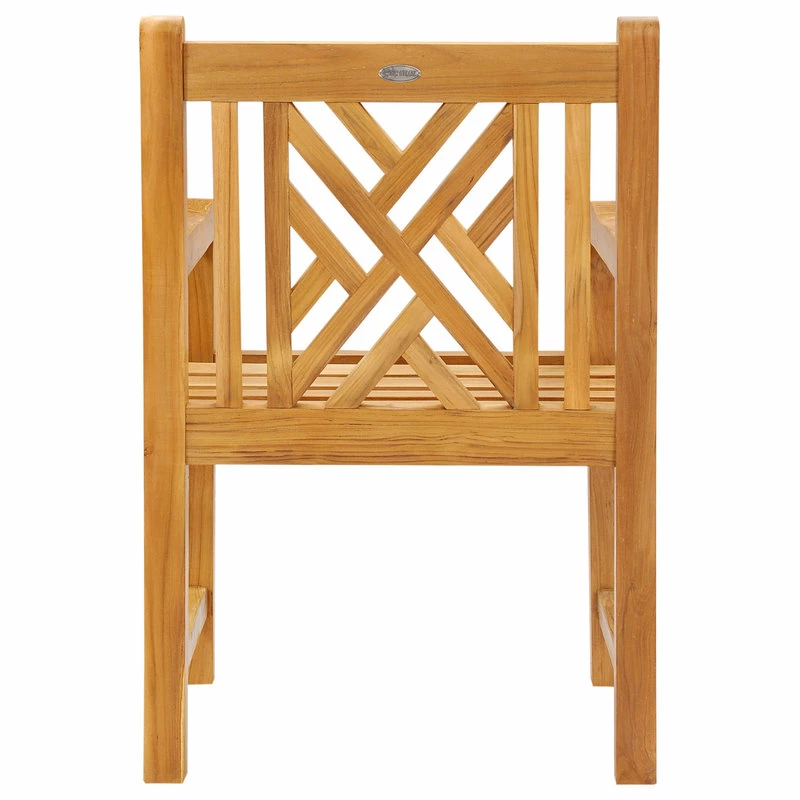 Cheap ✨ Chic Teak Inc. Teak Wood Chippendale Outdoor Patio Arm Chair 👏 - Image 8