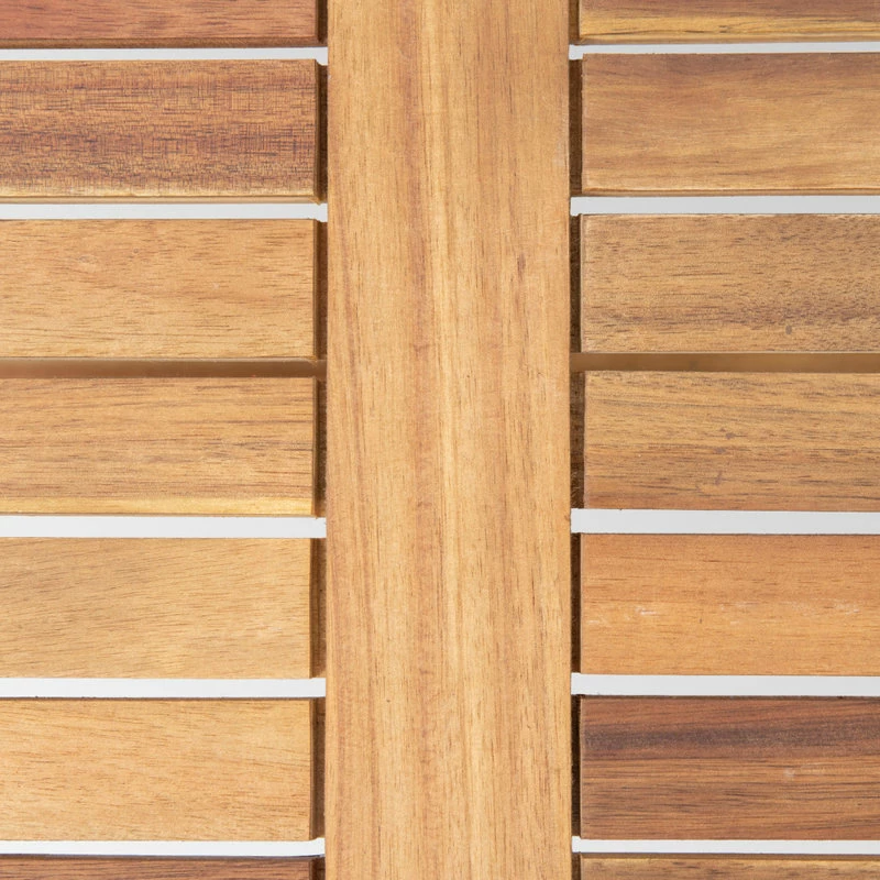 Flash Sale ✨ GDFStudio GDF Studio 4-Piece Manarola Outdoor Natural Wood Finish Chat Set With Cushions 👏 - Image 7