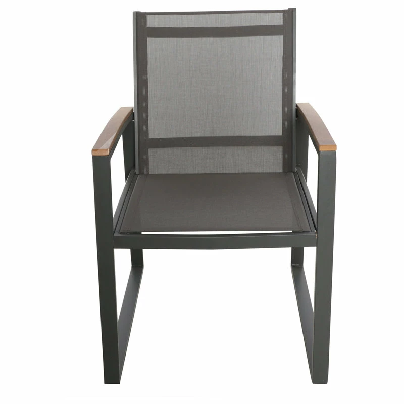 Flash Sale ✔️ GDFStudio Aubrey Outdoor Mesh Dining Chair, Set Of 2, Gray 🤩 - Image 6