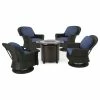 Best Pirce 🤩 GDFStudio Keagan Outdoor 4-Seat Wicker Swivel Chair And Fire Pit Set 🎁