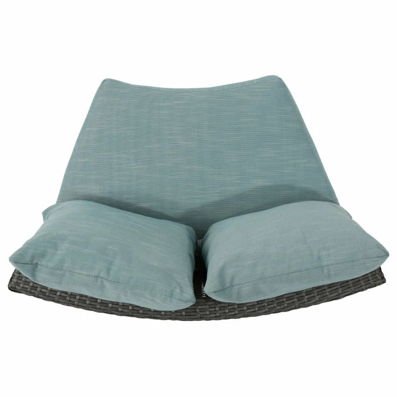 Best Sale ✔️ GDFStudio GDF Studio 5-Piece Venice Outdoor 4 Seater Curved Wicker Sectional Sofa Set 👏 - Image 11