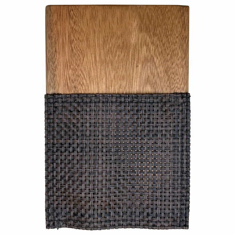 Discount 🔥 Outdoor Interiors 3-Piece Eucalyptus And Sling Lounge Set With Round Accent Table ⭐ - Image 8