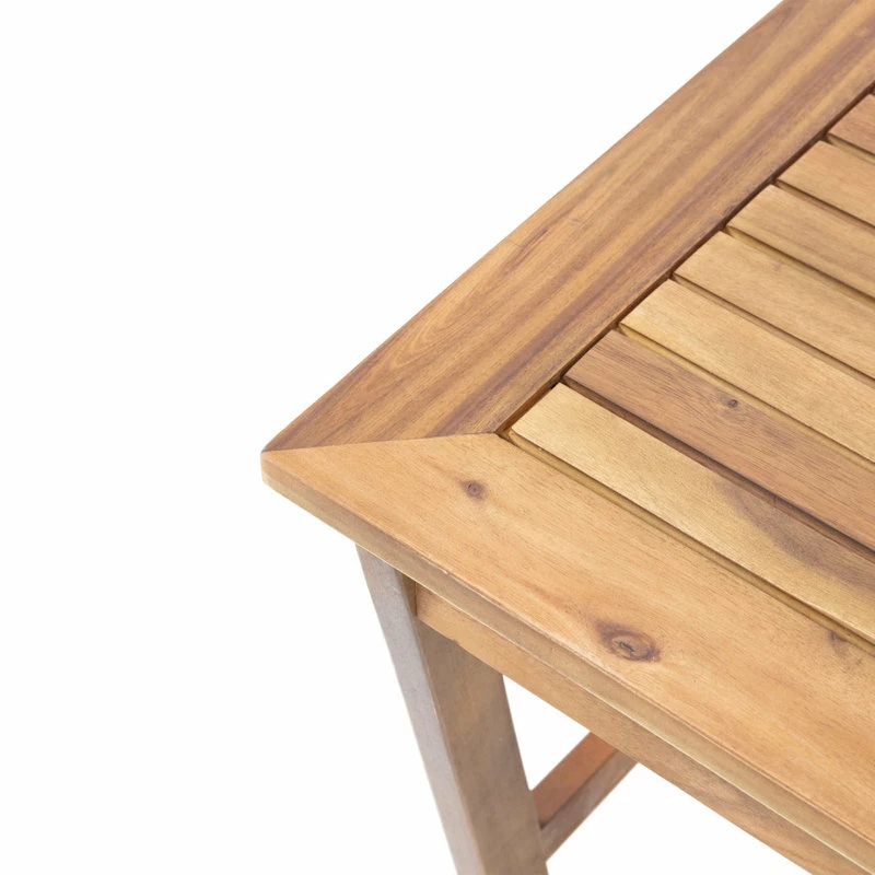 Flash Sale ✨ GDFStudio GDF Studio 4-Piece Manarola Outdoor Natural Wood Finish Chat Set With Cushions 👏 - Image 8