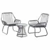 Wholesale 🔔 GDFStudio Hailey Outdoor 3 Piece Faux Rattan Chat Set 🧨