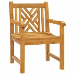 Cheap ✨ Chic Teak Inc. Teak Wood Chippendale Outdoor Patio Arm Chair 👏