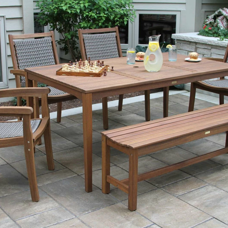Best reviews of ๐งจ Outdoor Interiors Rectangular Eucalyptus Dining Table ๐ - Image 5