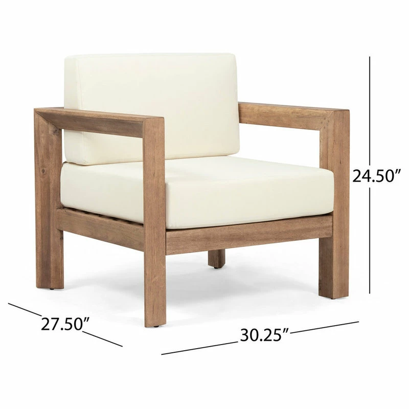 Top 10 โญ GDFStudio Lucia Outdoor Wooden Club Chairs With Cushions, Set Of 2 ๐ - Image 3