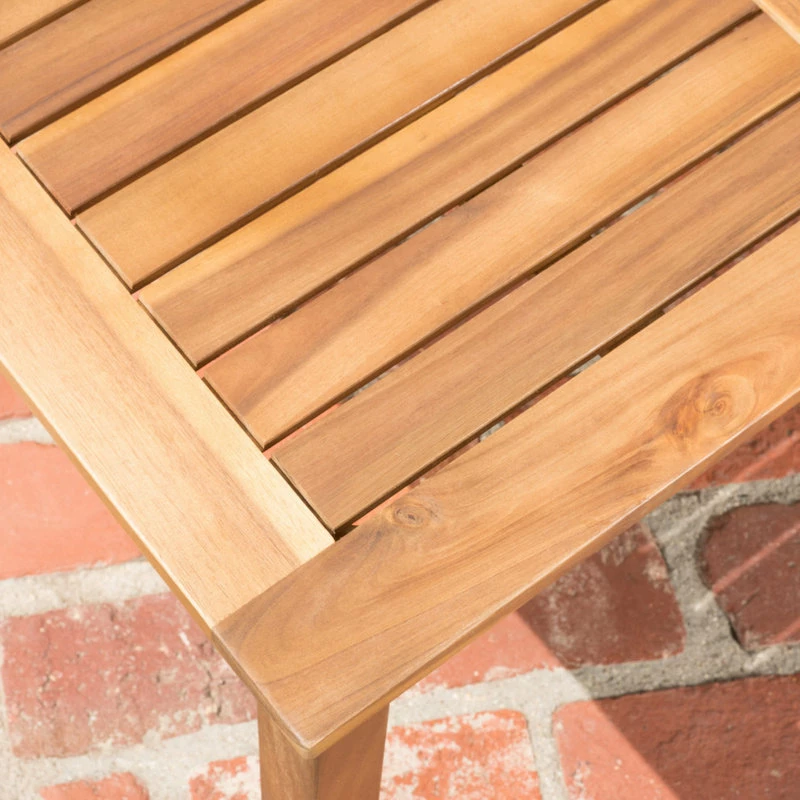 Hot Sale 👏 GDFStudio GDF Studio 4-Piece Peyton Acacia Wood Chat Set With Water Resistant Cushions, Bl 🌟 - Image 3