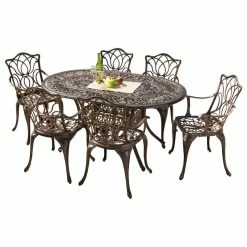 Flash Sale 😍 GDFStudio 7-Piece Gardena Outdoor Cast Aluminum Dining Set 💯