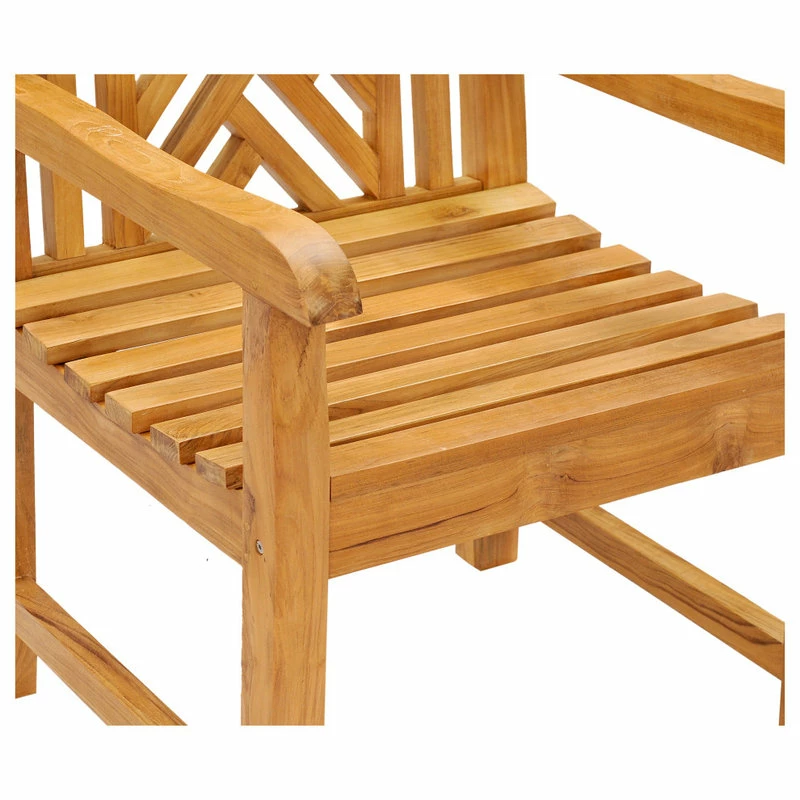 Cheap ✨ Chic Teak Inc. Teak Wood Chippendale Outdoor Patio Arm Chair 👏 - Image 4