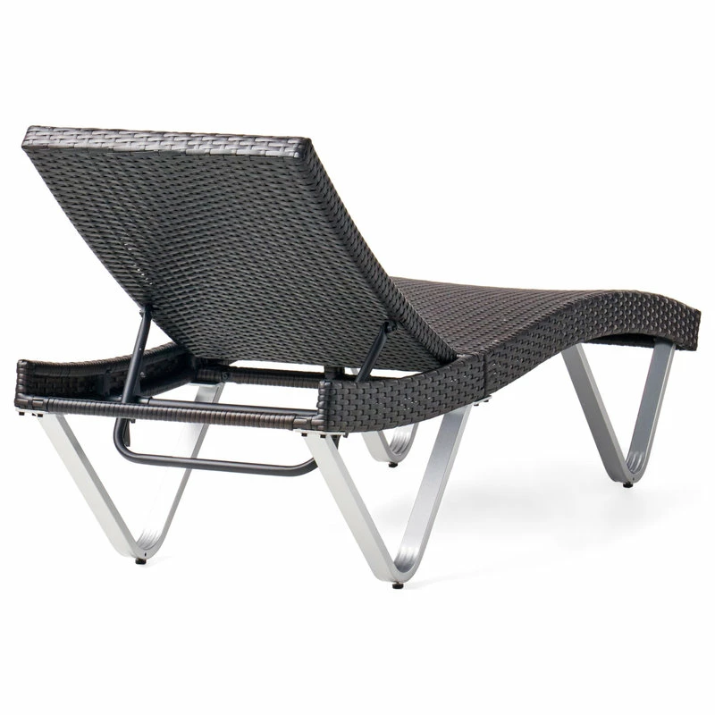 Brand new ๐ GDFStudio GDF Studio Manuela Outdoor Single Multibrown Wicker Chaise Lounge Chair ๐ - Image 5