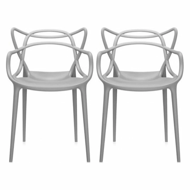 Best reviews of โ๏ธ Homedotdot Stackable Molded Plastic Dining Chair With Arms Kitchen Outdoor Modern Set Of 2, ๐