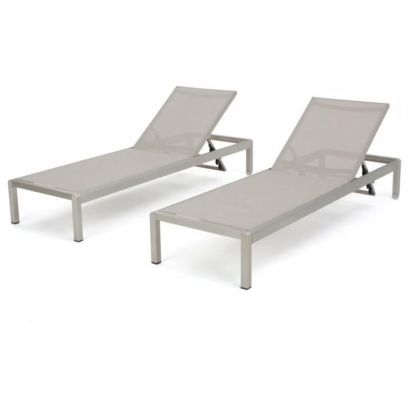 Cheapest 🎉 GDFStudio Cape Coral Outdoor Mesh Chaise Lounge, Set Of 2 😍