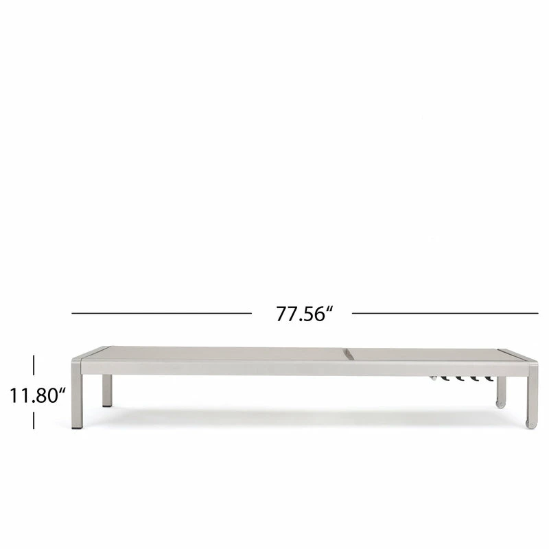 Best deal 🧨 GDFStudio Coral Bay Outdoor Mesh Chaise Lounge, Set Of 4 ⭐ - Image 4