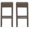 Discount 🛒 GDFStudio GDF Studio 2-Piece Rudolfo Outdoor Backless Bar Stools 👏