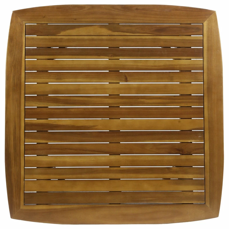 Buy ๐ GDFStudio Stanford Outdoor Square Acacia Wood Dining Table With Straight Legs, Teak Finish โค๏ธ - Image 9