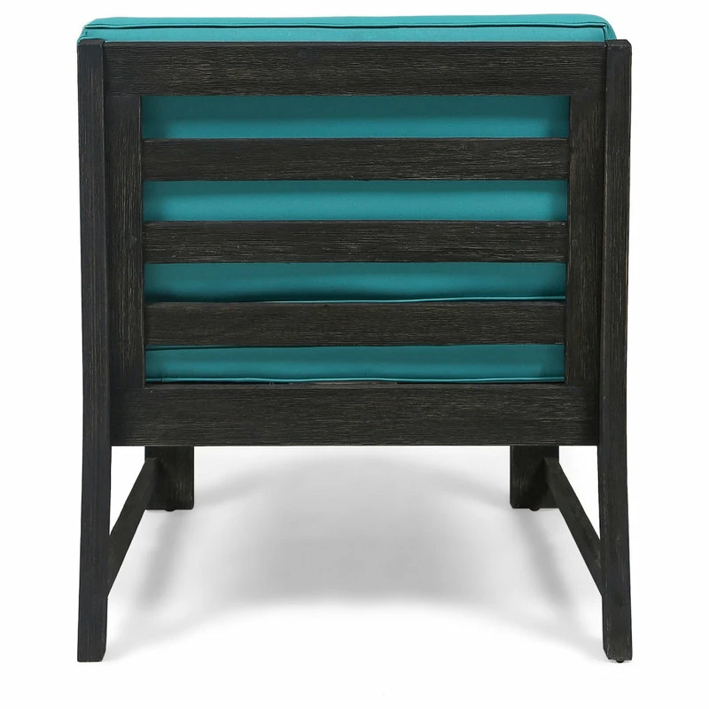Cheap ๐ GDFStudio Makayla Ana Outdoor 3 Seater Acacia Wood Sofa Sectional With Cushions, Teal ๐ - Image 10