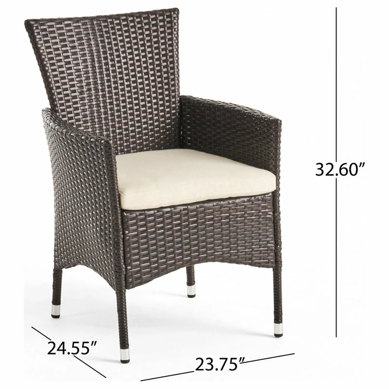 Top 10 💯 GDFStudio GDF Studio 7-Piece Clementine Outdoor Multibrown Wicker Dining Set 😉 - Image 3