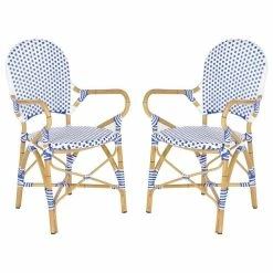Wholesale 🎉 Safavieh Hooper Indoor/Outdoor Stacking Armchairs, Set Of 2, Blue ❤️
