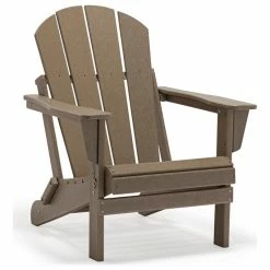 Best reviews of 😉 Westin Trends WestinTrends Outdoor Patio Folding Poly HDPE Adirondack Chair Seat, Weathered Wo ❤️