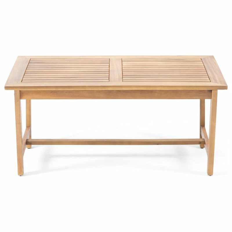 Flash Sale ✨ GDFStudio GDF Studio 4-Piece Manarola Outdoor Natural Wood Finish Chat Set With Cushions 👏 - Image 13