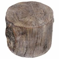 Discount 👍 AB Home Round Small Tree Stump Cement Stool 1412 🥰