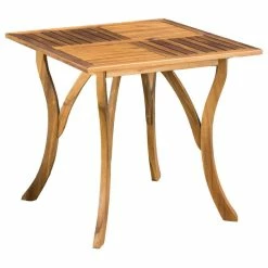 Budget 😍 GDFStudio GDF Studio Baia Outdoor Patio Square Acacia Wood Table ✨